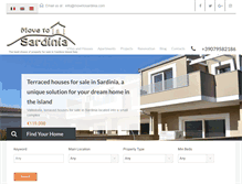 Tablet Screenshot of movetosardinia.com